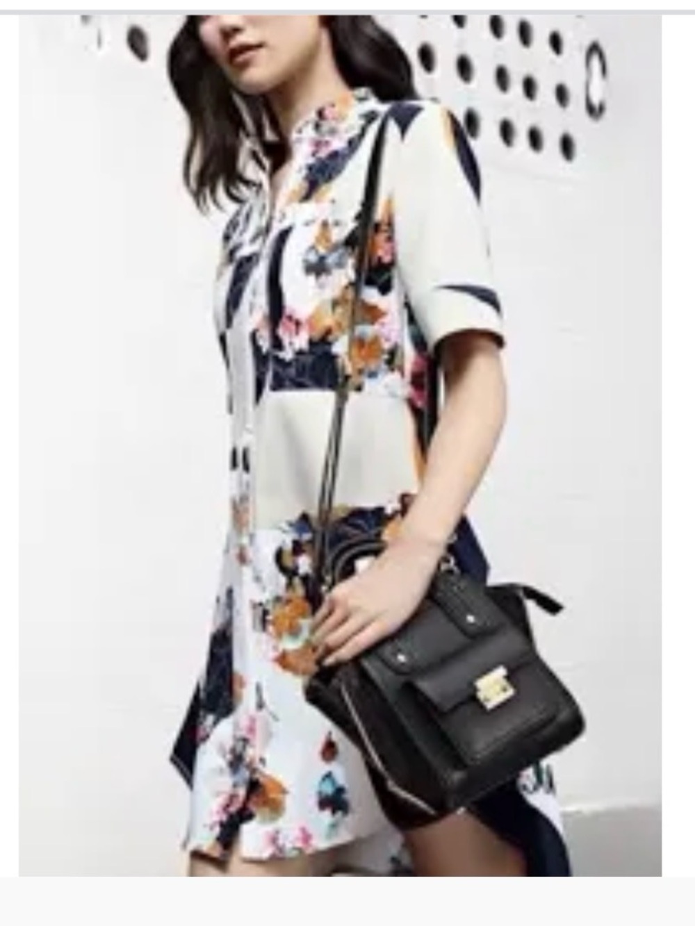 3.1 Phillip Lim x Target Floral Patchwork Utility Shirt Dress Size L eclectic